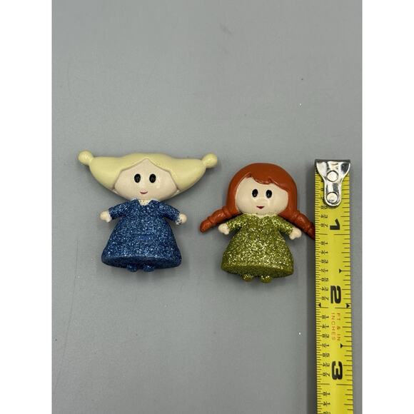 Disney Animators Figure Glitter W/ Elsa Anna Maximus Rabbit Lot Of 9 Figures - Picture 3 of 11